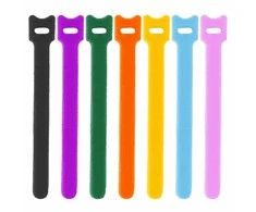 Daugiafunkciniai Velcro tvirtinimo dirželiai Bradas TC, 12 x 200 mm, 20 vnt, multicolour