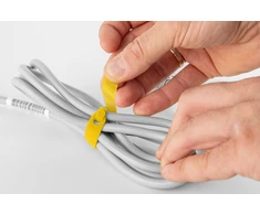 Daugiafunkciniai Velcro tvirtinimo dirželiai Bradas TL, 10 x 100 mm, 10 vnt, yellow