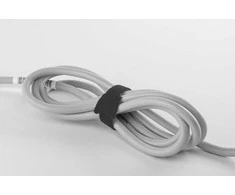 Daugiafunkciniai Velcro tvirtinimo dirželiai Bradas TC, 12 x 200 mm, 10 vnt, juodas