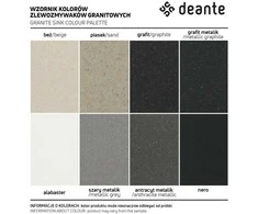Deante granitinė virtuvinė plautuvė Deante Corio ZRC_511A, rusvai gelsvas