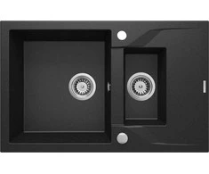 Deante granitinė virtuvinė plautuvė Deante Andante, ZQN_G513, Metallic graphite