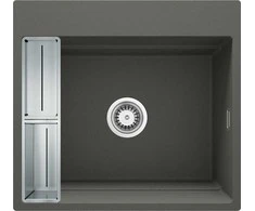 Deante granitinė virtuvinė plautuvė su magnetais Deante Magnetic ZRM_T10A, Anthracite metallic