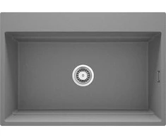 Deante granitinė virtuvinė plautuvė su magnetais Deante Magnetic ZRM_S10B, Metallic pilkas