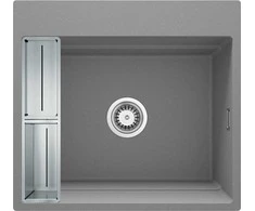 Deante granitinė virtuvinė plautuvė su magnetais Deante Magnetic ZRM_S10A, Metallic pilkas
