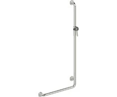 Deante Lehnen vonios kambario rankena su dušelio laikikliu, dešininė, 60/120 cm, Steel