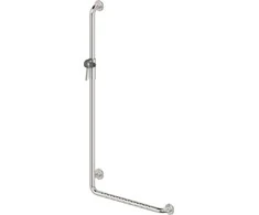 Deante Lehnen vonios kambario rankena su dušelio laikikliu, kairinė, 60/120 cm, Steel