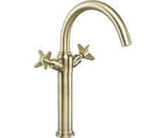Deante praustuvo maišytuvas su klik-klak Temisto BQT M25D, brass