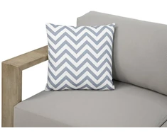 Dekoratyvinė pagalvė sodo baldams ZigZag Pilkas, 45x45 cm