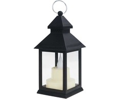 Dekoratyvinis LED žibintas, juodas