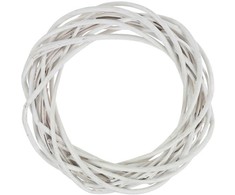 Dekoratyvinis vainikas, 20 cm, baltas