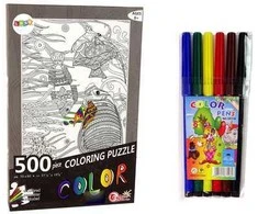 Dėlionė spalvinimui Žuvys, 500 d.