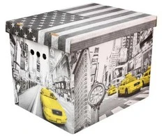 Dėžutės daiktams XL New York, 2 vnt., 32x32x42 cm