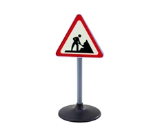 Didelis kelio darbų įspėjamasis ženklas vaikams, 70 cm