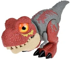 Dinozauras Tyrannosaurus Rex su garso ir šviesos efektais, raudonas