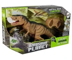 Dinozauras Tyrannosaurus Rex su nuotolinio valdymo pultu