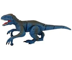 Dinozauras Velociraptor su nuotolinio valdymo pultu