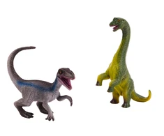 Dinozaurų Brachinosaurus ir Velociraptor figūrėlių rinkinys, 2 vnt