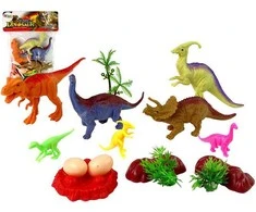 Dinozaurų figūrėlių rinkinys su priedais, 15 vnt,