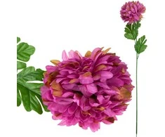 Dirbtinė gėlė Chrizantema XXL, violetinė, 1 vnt.