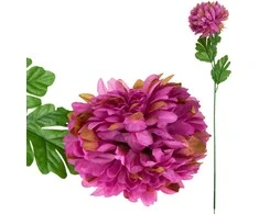 Dirbtinė gėlė Chrizantema XXL, violetinė, 1 vnt.