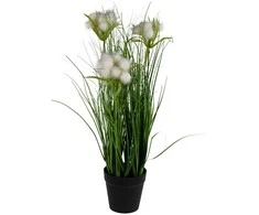 Dirbtinė pampų žolė vazone, 45 cm