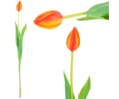 Dirbtinė tulpė, 1 vnt., oranžinė