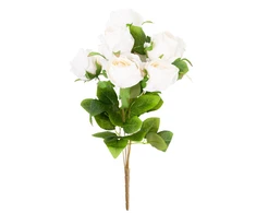 Dirbtinių rožių puokštė, 45 cm