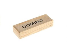 Domino žaidimas medinėje dėžutėje, 28 el.