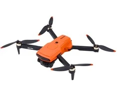 Dronas D6 PRO su kamera ir LED, oranžinis