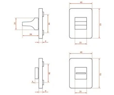 Durų užsuktukas Kuchinox, LK7_903A, Juodas