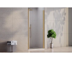 Dušo durys Besco Sinco, Brushed Gold, 80 x 195 cm