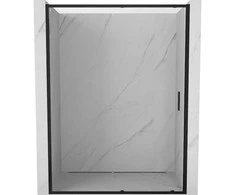 Dušo durys Mexen Exo, stumdomos, 130 cm, transparent/juodas