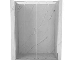 Dušo durys Mexen Exo, stumdomos, 150 cm, transparent/chrome