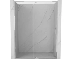 Dušo durys Mexen Exo, varstomos, 160 cm, transparent/chrome