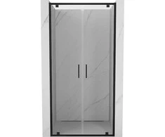 Dušo durys Mexen Exo, varstomos, 70 cm, transparent/juodas