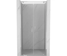 Dušo durys Mexen Exo, varstomos, 90 cm, transparent/chrome