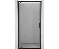 Dušo durys Mexen Exo, varstomos, 95 cm, transparent/juodas