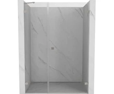 Dušo durys Mexen Lunar-B, dešinė, 135 cm, transparent/brushed nickel