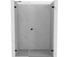 Dušo durys Mexen Lunar-B, dešinė, 135 cm, transparent/juodas