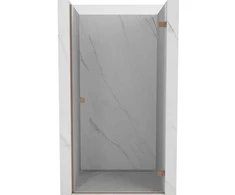 Dušo durys Mexen Lunar-B, dešinė, 85 cm, transparent/brushed copper
