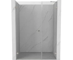 Dušo durys Mexen Lunar-B, kairė, 130 cm, transparent/brushed nickel