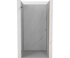 Dušo durys Mexen Lunar-B, kairė, 70 cm, transparent/brushed copper