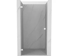 Dušo durys Mexen Lunar-B, kairė, 85 cm, transparent/baltas