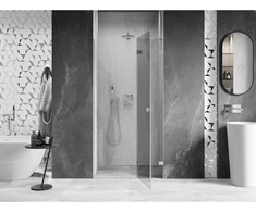 Dušo durys Mexen Lunar, dešininės, 105 cm, transparent/brushed nickel
