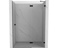 Dušo durys Mexen Lunar, dešininės, 130 cm, transparent/juodas