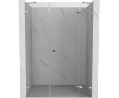 Dušo durys Mexen Lunar, dešininės, 140 cm, transparent/chrome
