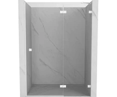 Dušo durys Mexen Lunar, dešininės, 140 cm, transparent/baltas