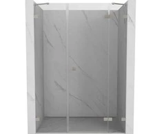 Dušo durys Mexen Lunar, dešininės, 155 cm, transparent/brushed nickel