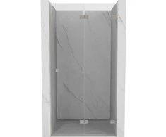 Dušo durys Mexen Lunar-F, sulankstomos, dešinė, 70 cm, transparent/brushed nickel