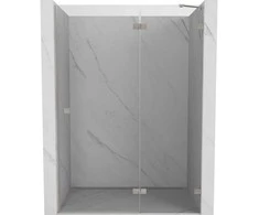 Dušo durys Mexen Lunar L, dešinė, 130 cm, transparent/brushed nickel